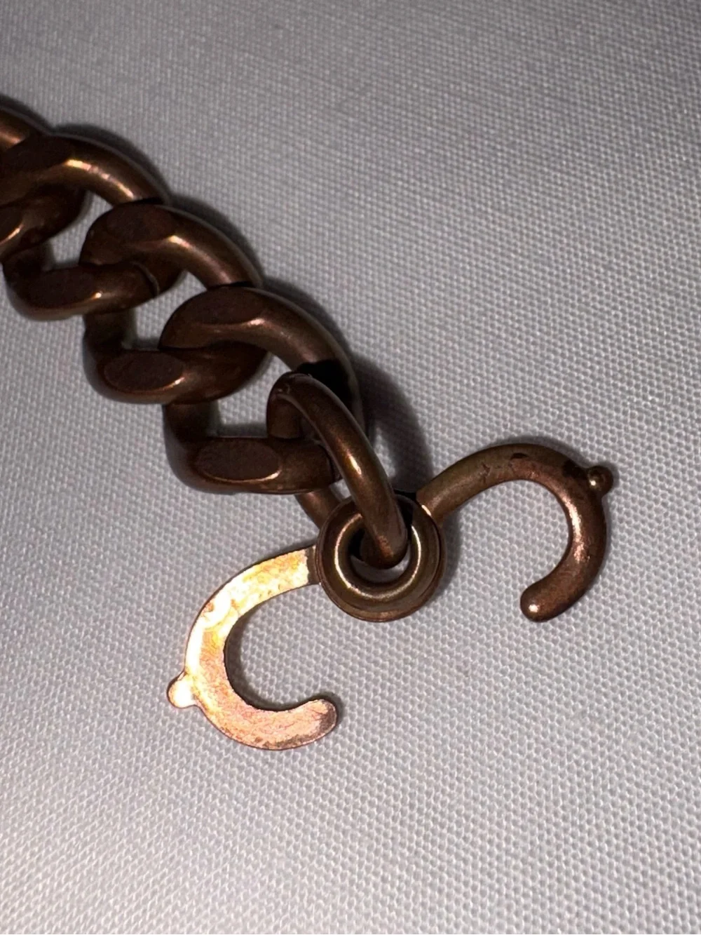 Copper Bracelet Curb Chain Link 8
